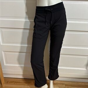 Lululemon Dance Studio Pant III *Lined Size 4 Black Cinch Hem $138